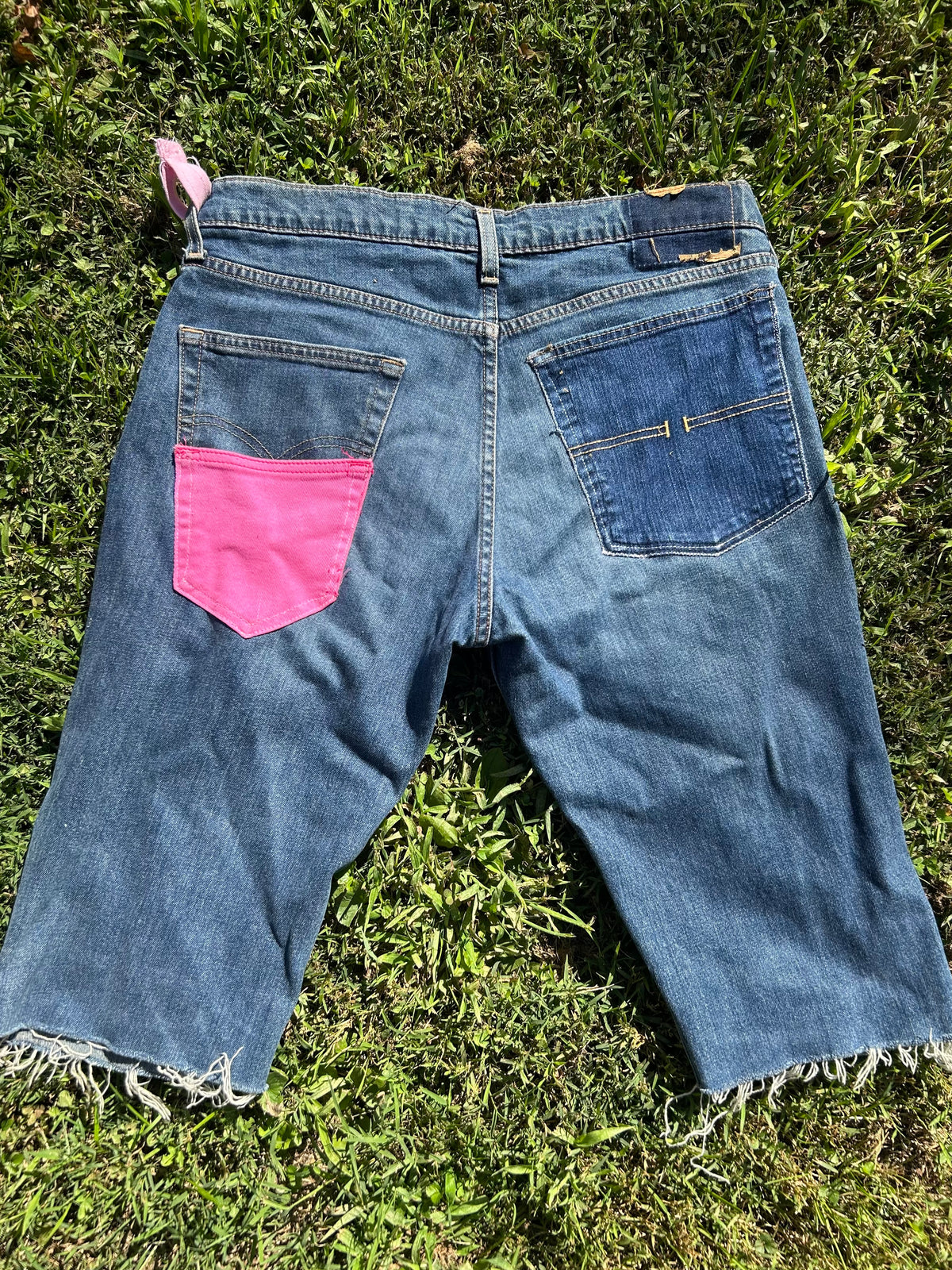 “Love In 3D” Jean Shorts