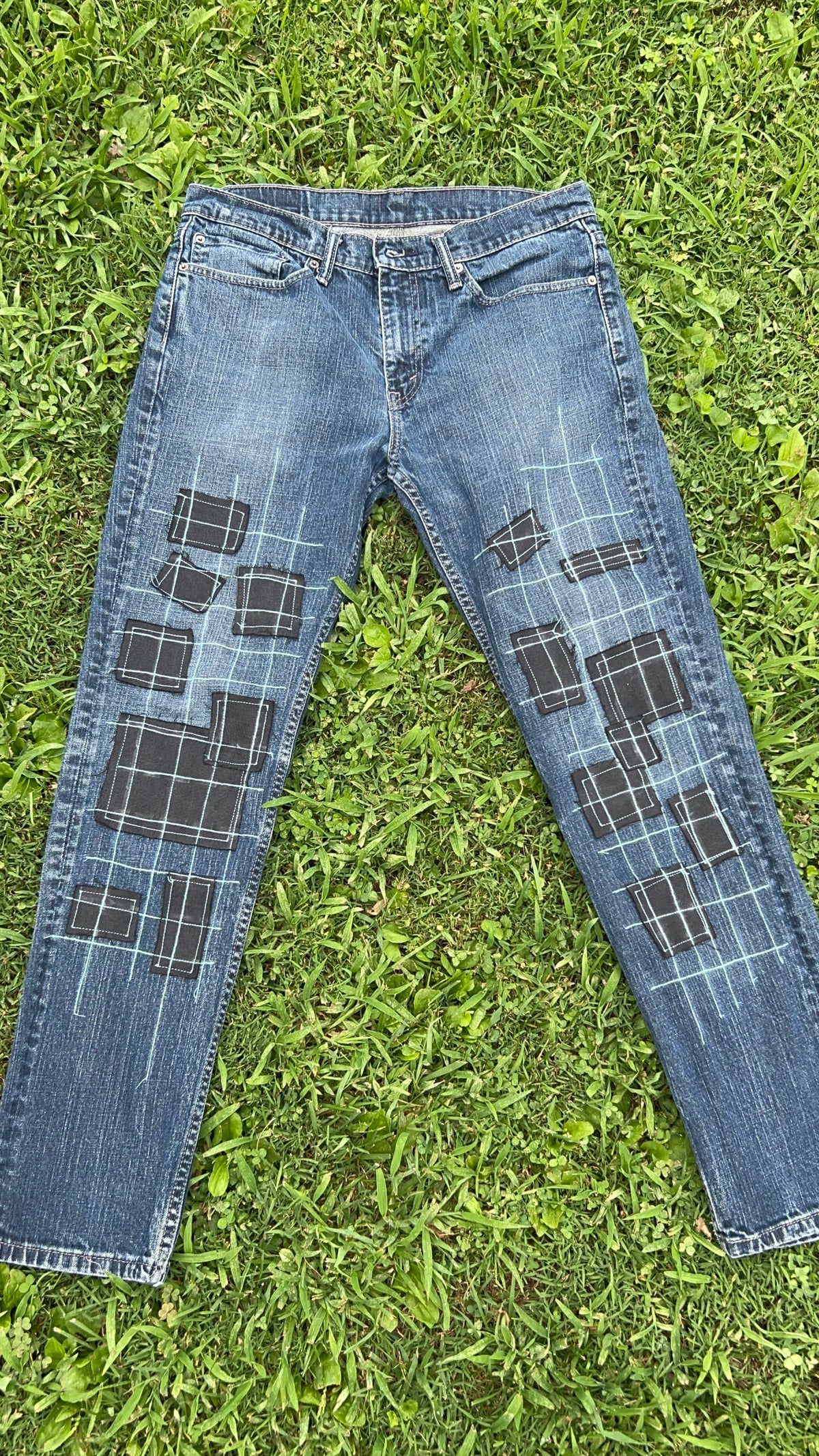 “Lower Grid” Jeans