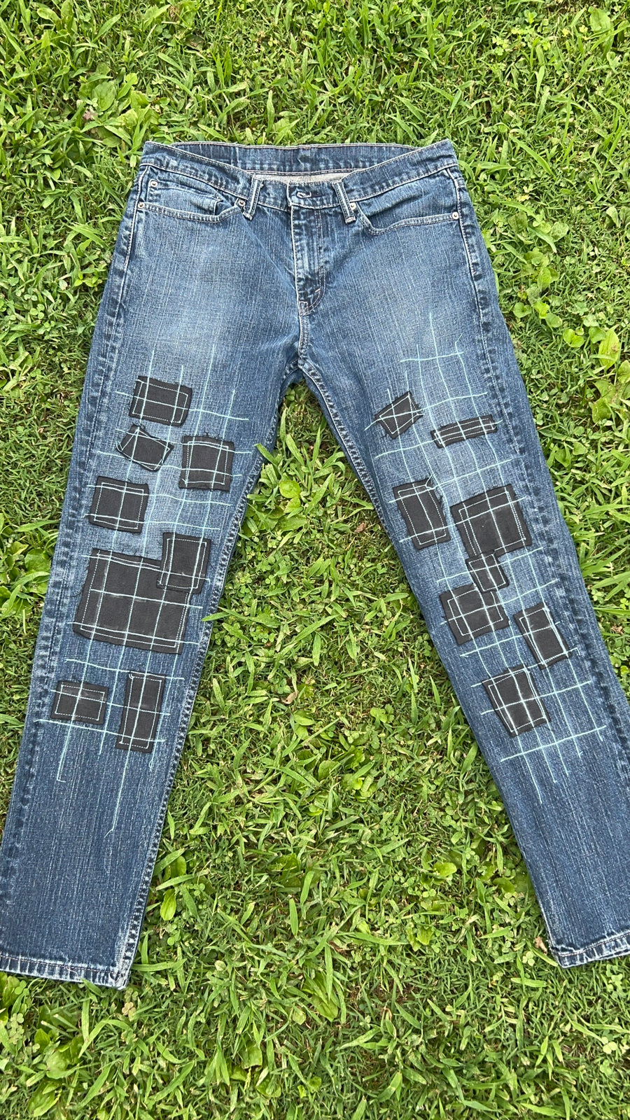 “Lower Grid” Jeans