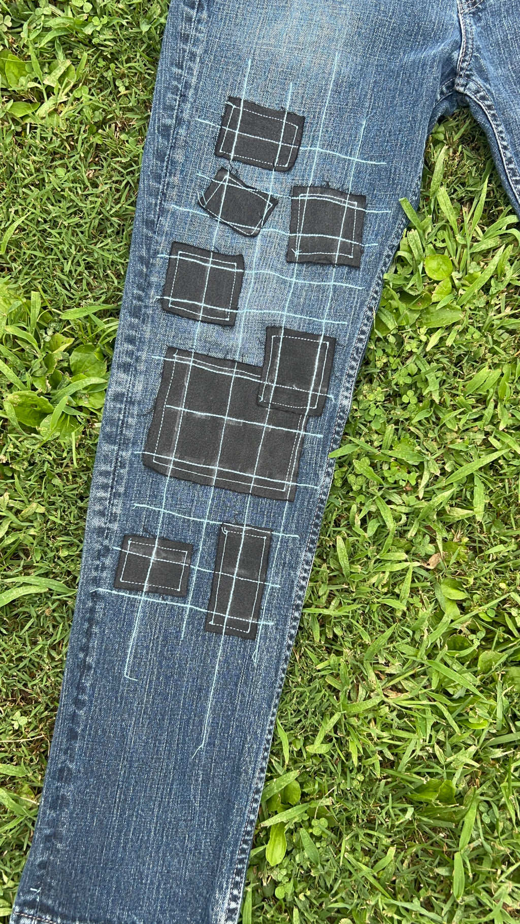“Lower Grid” Jeans
