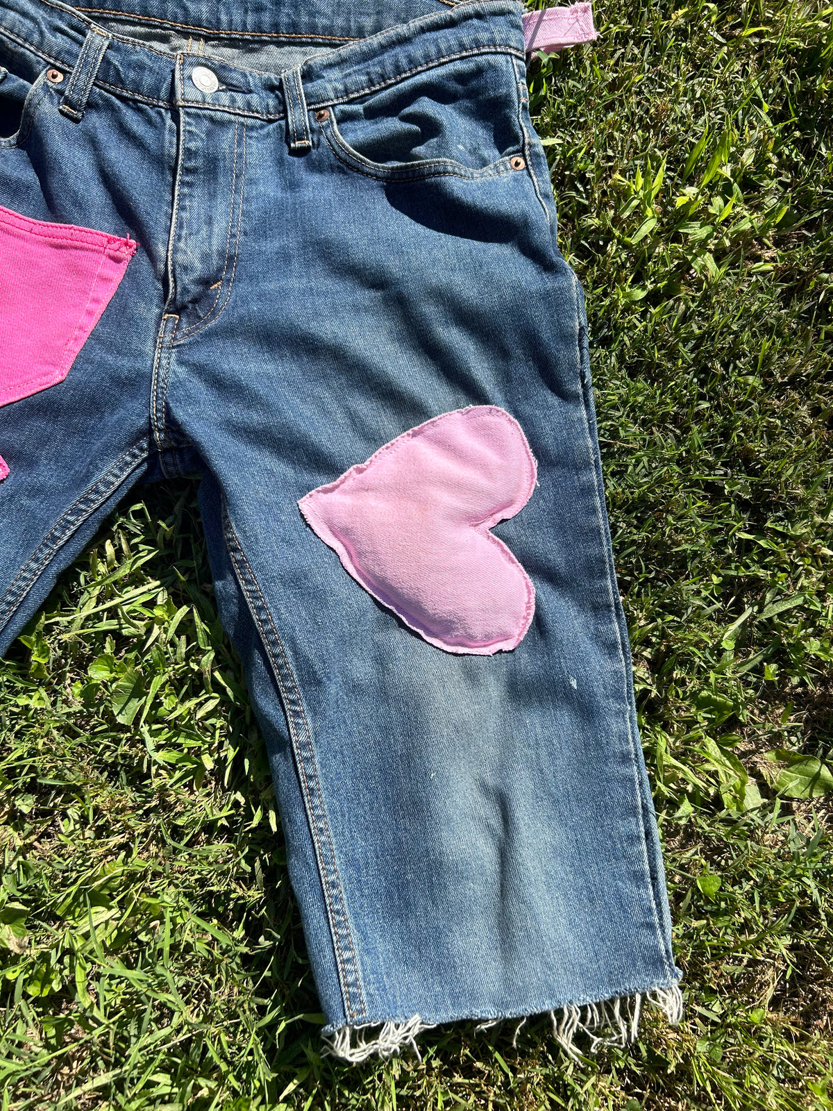 “Love In 3D” Jean Shorts