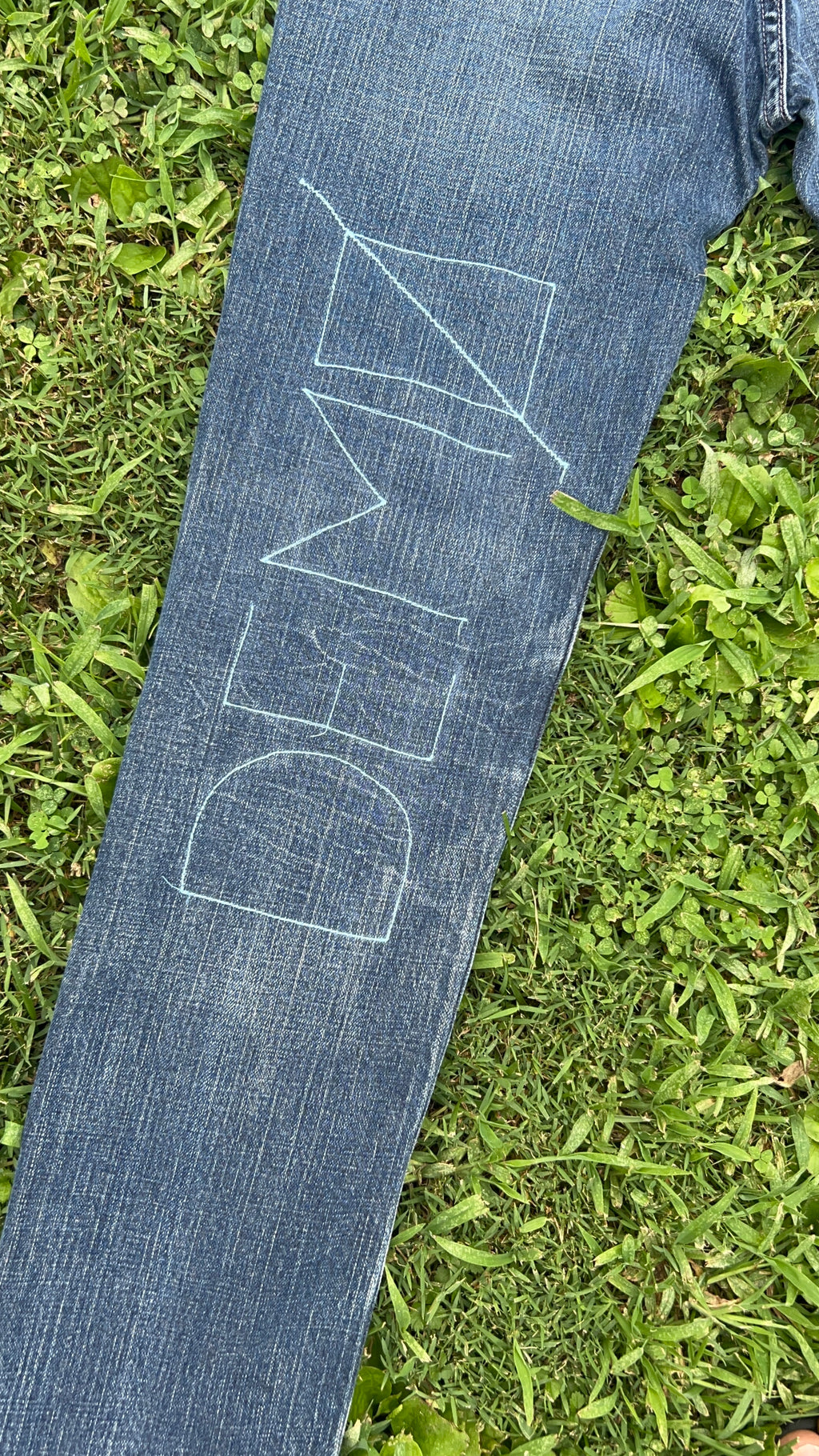 “Lower Grid” Jeans
