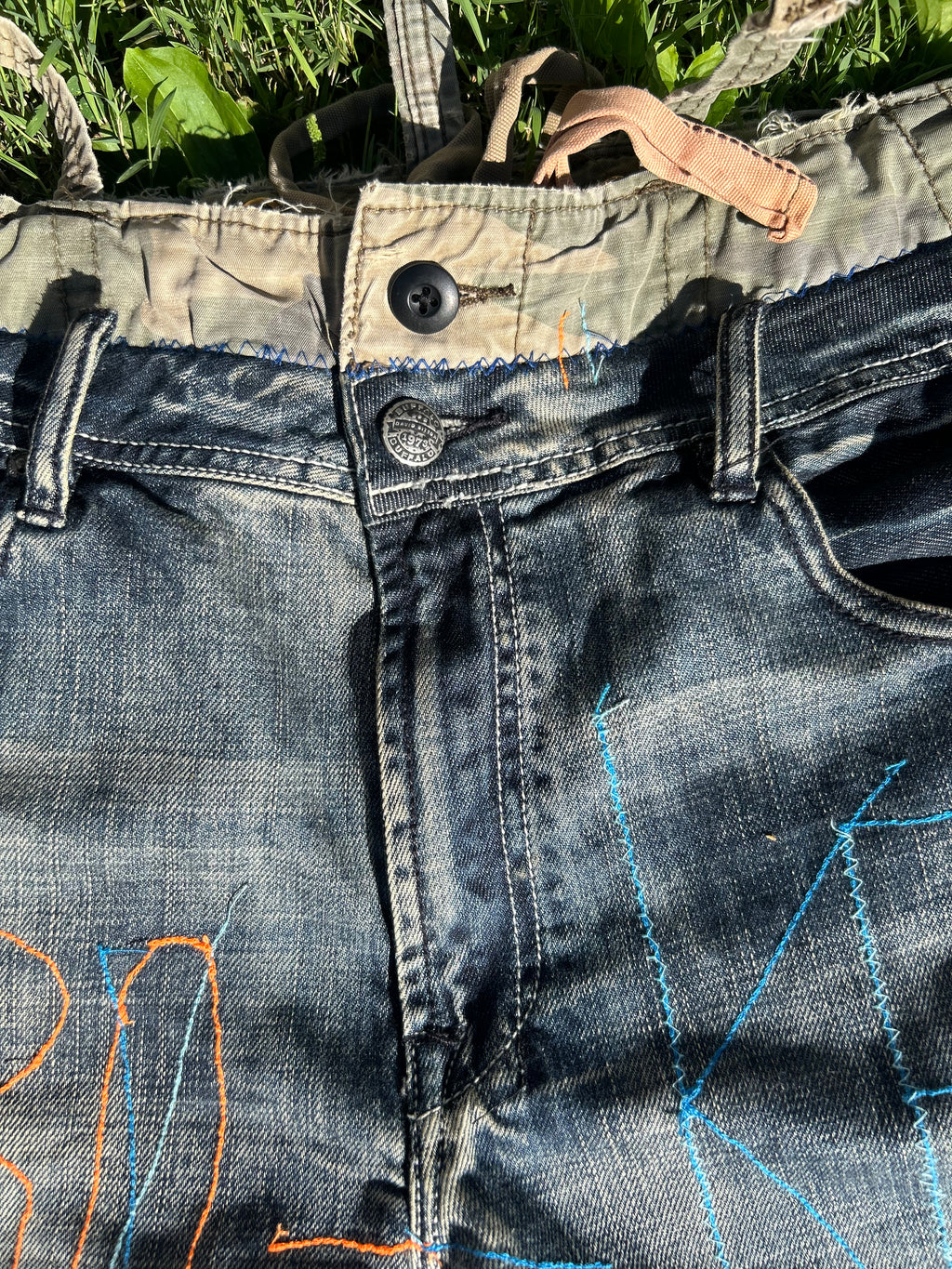 “BRO-KEN” Jean Shorts