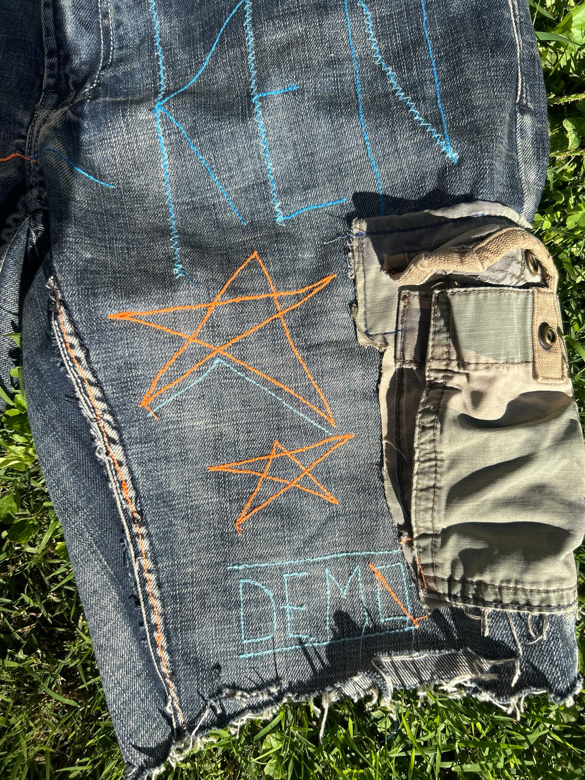 “BRO-KEN” Jean Shorts