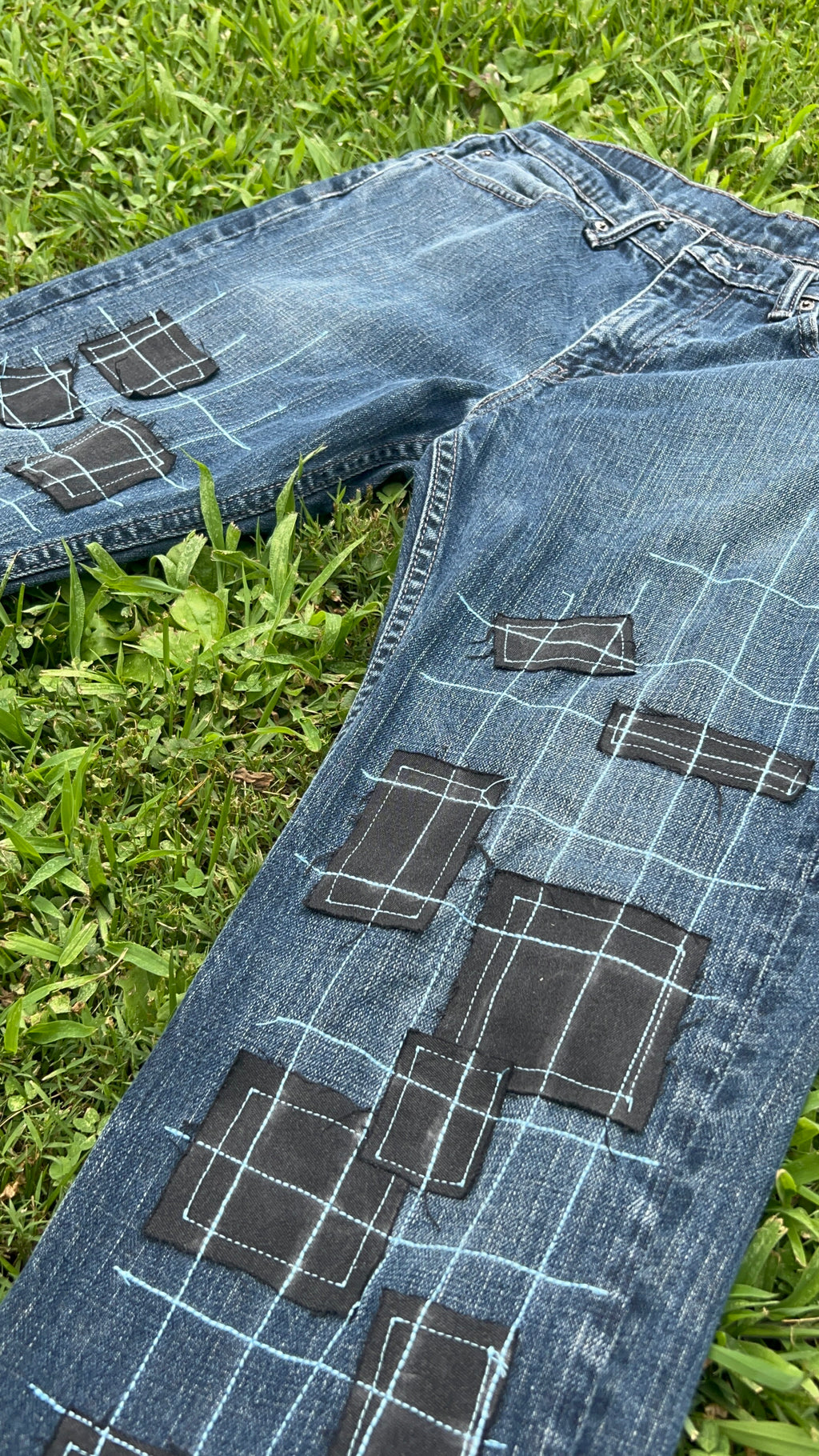 “Lower Grid” Jeans
