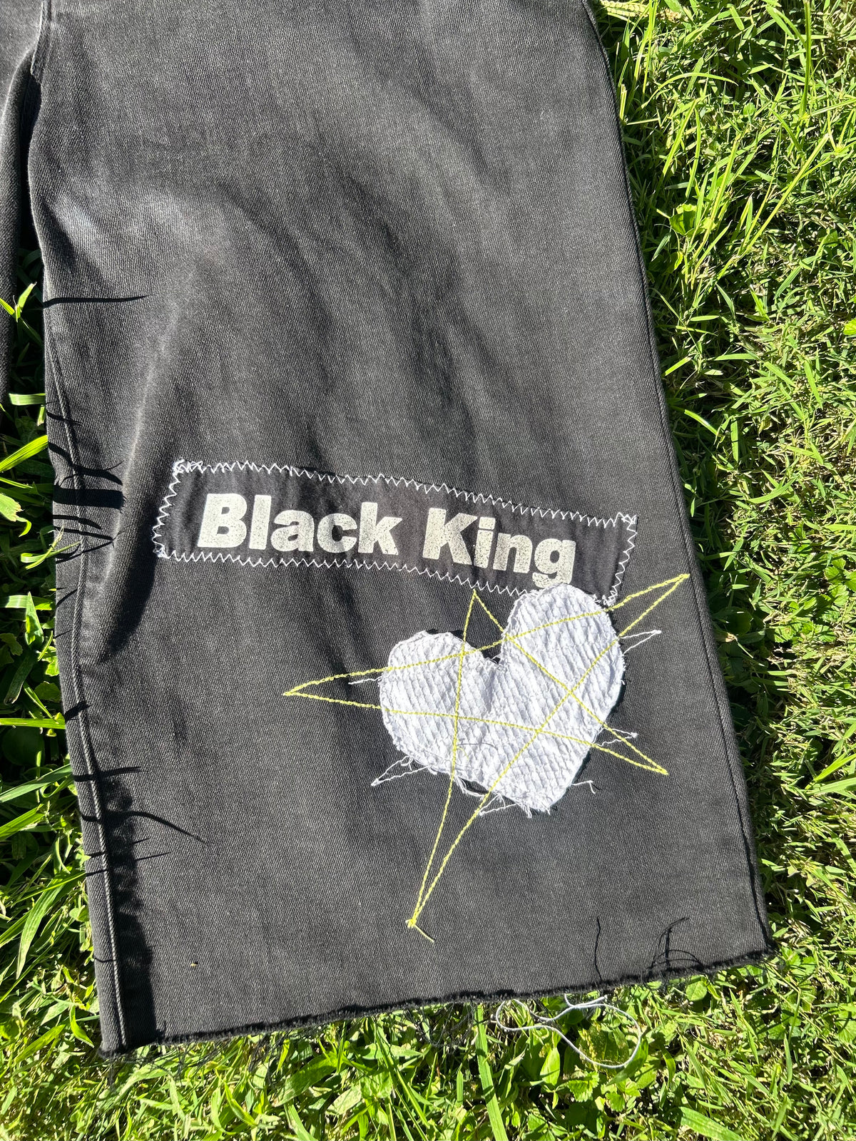 “Black King” Jean Shorts
