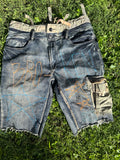“BRO-KEN” Jean Shorts