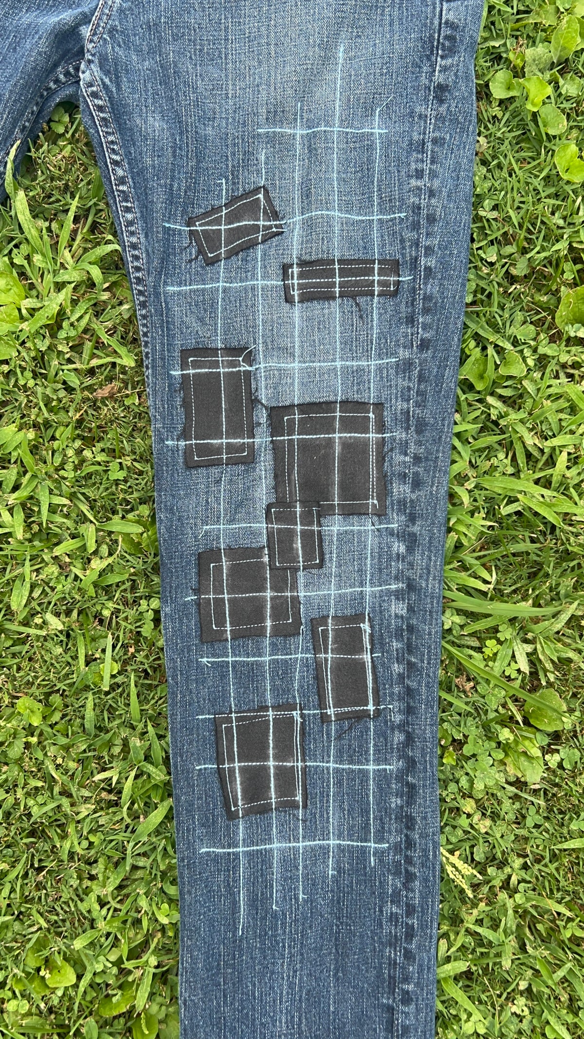 “Lower Grid” Jeans
